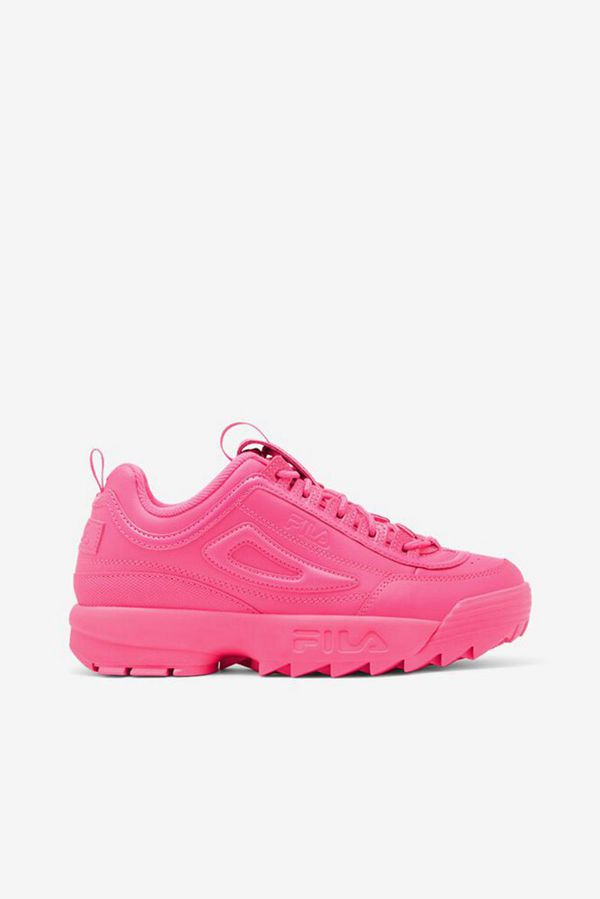 Fila Disruptor 2 Premium Chunky Women's Trainers Shoes - Pink/Pink/Pink,NZ 753-10857